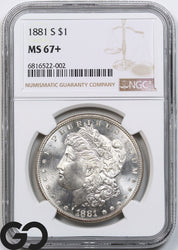 1881-S Morgan Silver Dollar NGC MS-67+ ** Ultra PQ Lustrous Blazer!!