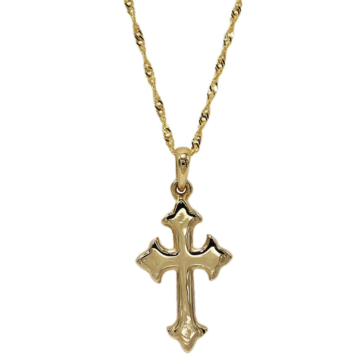 Amazon.com: 18k SOLID GOLD Cross Necklace LARGE Cross