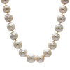 Graduated Fresh Water Pearl Necklace w/ 14K White Gold Custom Clasp