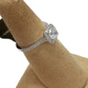 14K White Gold Vintage Milgrain Cushion Halo Engagement Ring, 1Ct Round CZ Stone