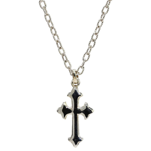 Sterling Silver Cross Pendant Necklace w/ 18" Sterling Chain