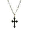 Sterling Silver Cross Pendant Necklace w/ 18" Sterling Chain