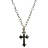 Sterling Silver Cross Pendant Necklace w/ 18" Sterling Chain