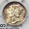 1942-S Mercury Dime, Full Bands, PCGS MS-67+ FB ** CAC Approval, Nice Toning