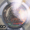 1884 Seated Liberty Dime PROOF PCGS / CAC PR-65 ** GORGEOUS RAINBOW TONING!!