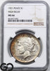 1921 Peace Dollar, High Relief, NGC MS-66 ** Seldom Seen This High Grade!