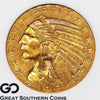 1913 Gold Half Eagle, $5 Gold Indian, NGC MS-63 ** Beautiful Coin!