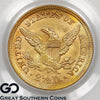 1853 Gold Quarter Eagle, $2.5 Gold Liberty, PCGS MS-62 ** Gorgeous Luster!