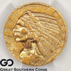 1909 Half Eagle, $5 Gold Indian, PCGS MS-62 ** Very Lustrous!