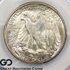 1935-D Walking Liberty Half Dollar 50c PCGS MS-65 ** LUSTROUS AND NICELY TONED!