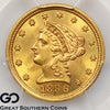 1896 $2.5 Gold Quarter Eagle, Gold Liberty PCGS MS-65 ** BEAUTIFUL COIN!