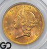 1853 Gold Double Eagle, $20 Gold Liberty PCGS MS 62, Only 5 Graded Higher!