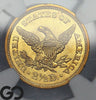 1843 Gold Quarter Eagle, $2.5 Liberty NGC MS 64, Satin Luster, Rare Key Date!