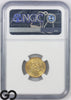 1843 Gold Quarter Eagle, $2.5 Liberty NGC MS 64, Satin Luster, Rare Key Date!