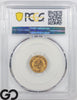 1876 Gold Dollar, $1 Indian Princess, Type 3 PCGS MS 66, Premium Quality!