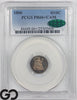 1866 Seated Liberty Half Dime, CAMEO PROOF, PCGS PR66+ CAM, CAC Green Bean!