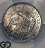 1834 Capped Bust Dime PCGS MS 65+, JR-7, Small 4, Lovely Amber and Blue Toning