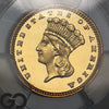 1888 Gold Dollar, $1 Indian Head Princess, Type-3 CAMEO PROOF, PCGS PR 65 CAM