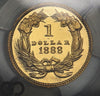 1888 Gold Dollar, $1 Indian Head Princess, Type-3 CAMEO PROOF, PCGS PR 65 CAM