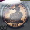 1883 Trade Dollar PROOF NGC PR 66 ** Price Guide $12,000, Great Color!