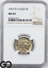 1937-D Buffalo Nickel NGC MS 65, 3 Legged Variety, Mint ERROR