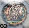 1860 Seated Liberty Dime PCGS PR 67+ CAM, CAMEO PROOF