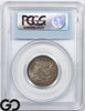1873 Seated Liberty Quarter *No Arrows, Closed "3"* PCGS AU 58 ** Key Date!