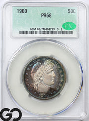 1900 Barber Half Dollar PROOF CAC PR 68