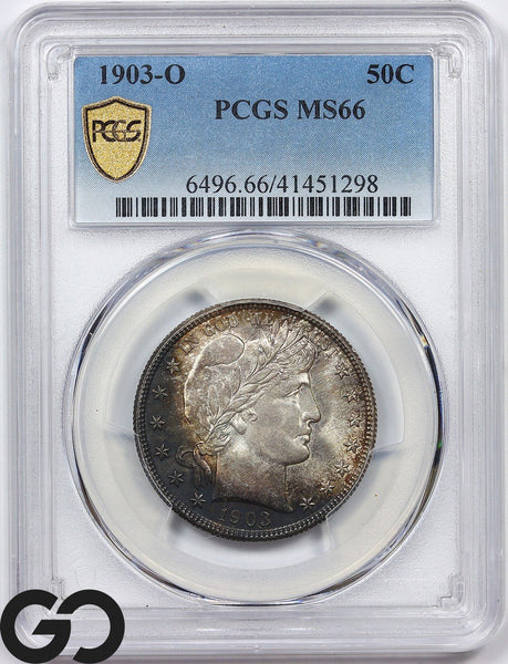 1903-O Barber Half Dollar PCGS MS 66