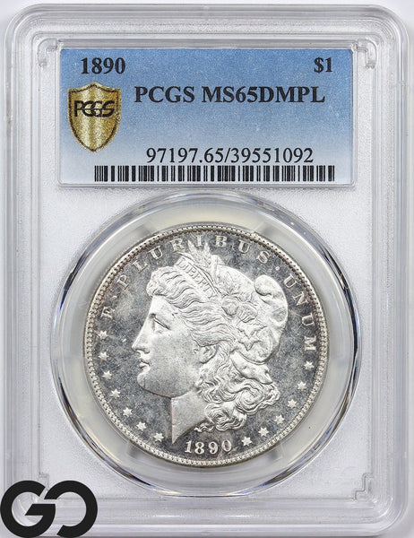 1890 Morgan Silver Dollar Coin PCGS MS 65 DMPL ** No PCGS Finer!