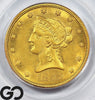 1855 Gold Eagle, $10 Gold Liberty PCGS MS 62 ** Lustrous Golden-Honey Appeal!