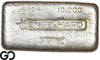 Vintage Engelhard 10 oz Ingot .999 Silver, Rare Loaf Bar, 3rd Edition Bullseye