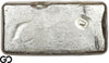 Vintage Engelhard 10 oz Ingot .999 Silver, Rare Loaf Bar, 3rd Edition Bullseye