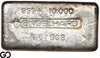 Vintage Engelhard 10 oz Ingot .999 Silver, Rare Loaf Bar, 3rd Edition Bullseye
