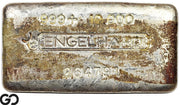 Vintage Engelhard 10 oz Ingot .999 Silver, Rare Loaf Bar, 3rd Edition Bullseye