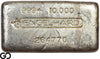 Vintage Engelhard 10 oz Ingot .999 Silver, Rare Loaf Bar, 3rd Edition Bullseye
