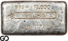 Vintage Engelhard 10 oz Ingot .999 Silver, Rare Loaf Bar, 3rd Edition Bullseye