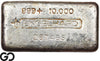 Vintage Engelhard 10 oz Ingot .999 Silver, Rare Loaf Bar, 3rd Edition Bullseye