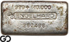 Vintage Engelhard 10 oz Ingot .999 Silver, Rare Loaf Bar, 3rd Edition Bullseye