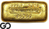 Vintage Engelhard 3.215 oz 999.9 Fine Poured Gold Loaf Bar, Scarce