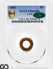1852 Ring-Form Pattern Gold $1 Proof PCGS/CAC PR 66 RB, Copper J-147
