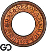1852 Ring-Form Pattern Gold $1 Proof PCGS/CAC PR 66 RB, Copper J-147