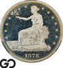 1878 Trade Dollar Proof PCGS/CAC PR 64+ DCAM, Gem White Deep Cameo Surfaces
