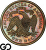 1866 Seated Liberty Dollar Pattern Proof PCGS/CAC PR 65+ BN J-541, Gem Surfaces