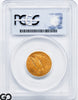 1915 Gold Half Eagle, $5 Indian Head PCGS MS 65, Gem Creamy Lustrous Surfaces