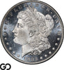 1883 Morgan Silver Dollar Coin PCGS MS 66 DMPL, Gem White Deep Mirror