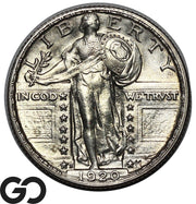 1920-S Standing Liberty Quarter *Scarce in High MS* Lustrous Solid Gem BU++ FH
