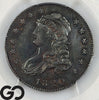 1820 Capped Bust Quarter PCGS Genuine, Cleaned XF Detail, Small "0"