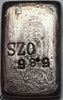 US Mint San Francisco 5.85 oz .9995 Fine Silver Bar #122 Vintage Bullion