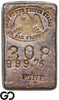 US Mint San Francisco Silver Ingot Bar #308 .99975 Fine 6.48 oz Rare